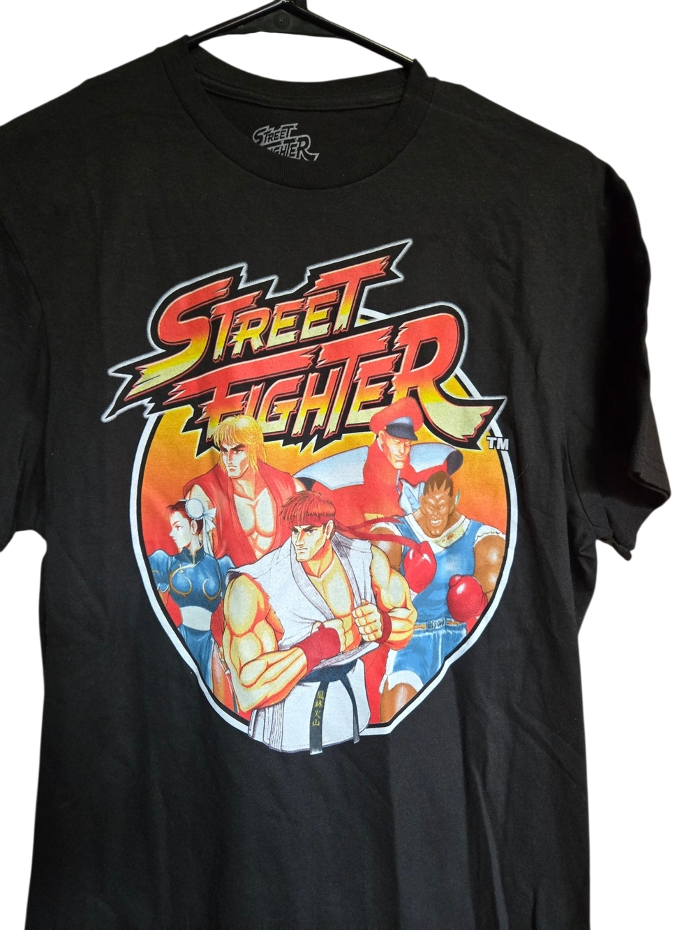 Street Fighter Graphic T-Shirt Men’s Size M Black Capcom Retro Gamer Tee Ryu Ken - Picture 5 of 6